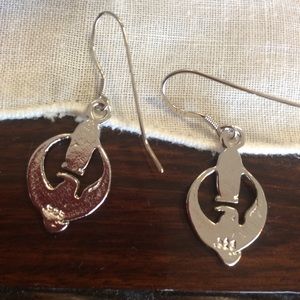 Vintage Jewelry - 💫Egyptian Bird Flight 925 Silver Mini Earrings Vintage Jewelry - 💫Egyptian Bird Flight 925 Silver Mini Earrings